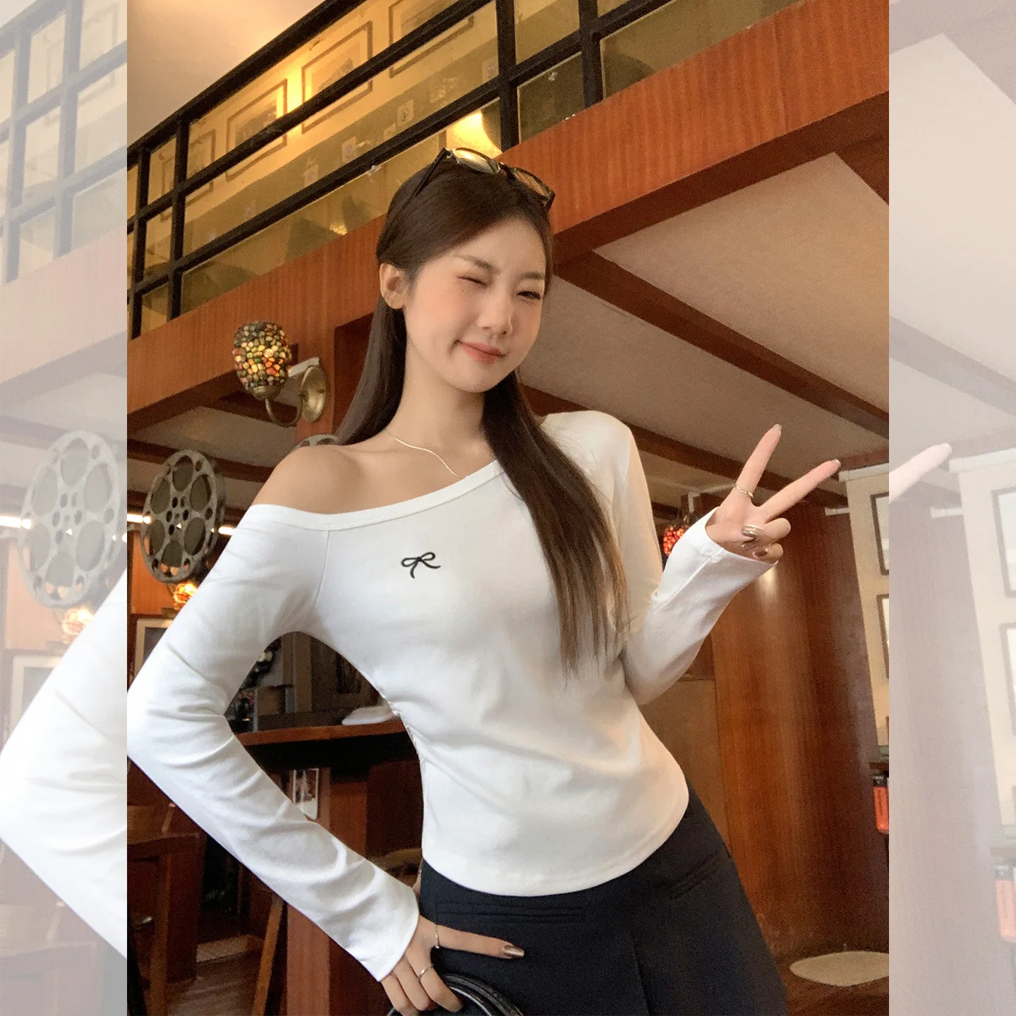 Cseta Corta Sexy sin Hombros para Mujer, Estilo Informal, Color Sólido, Ajustada, de Aodón, sin Mangas, Bordada y uesa