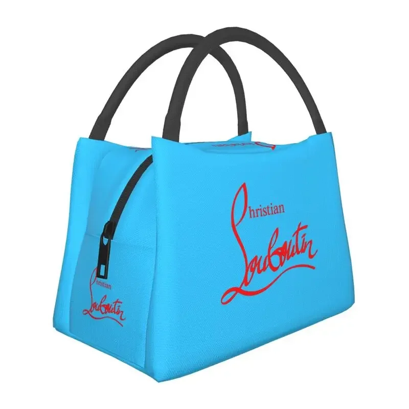 Christians High Heels Insulated Lunch Tote Bag for Women Louboutins Portable Cooler Thermal Bento Box Outdoor Camping Travel