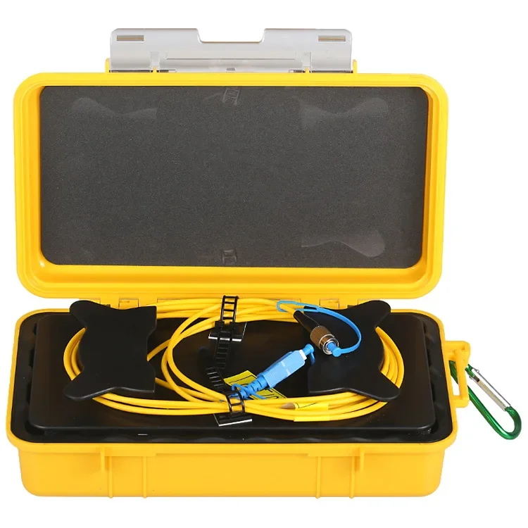 Launch Cable Box 1KM SM Singlemode 1310/1550nm Fiber Rings Yellow Box SC-UPC/SC-APC 1000m