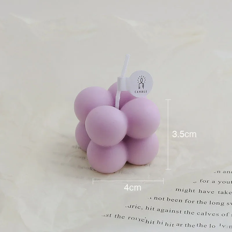 Small Bubble Cube Scented Candle Souvenir Creative Home Furnishings Decoration Aromatherapy Candles