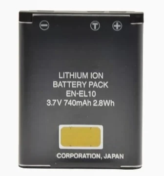 Suitable for Nikon EL10, S220, S230, S570, S600, S3000, S5100, S500 and S200 camera batteries