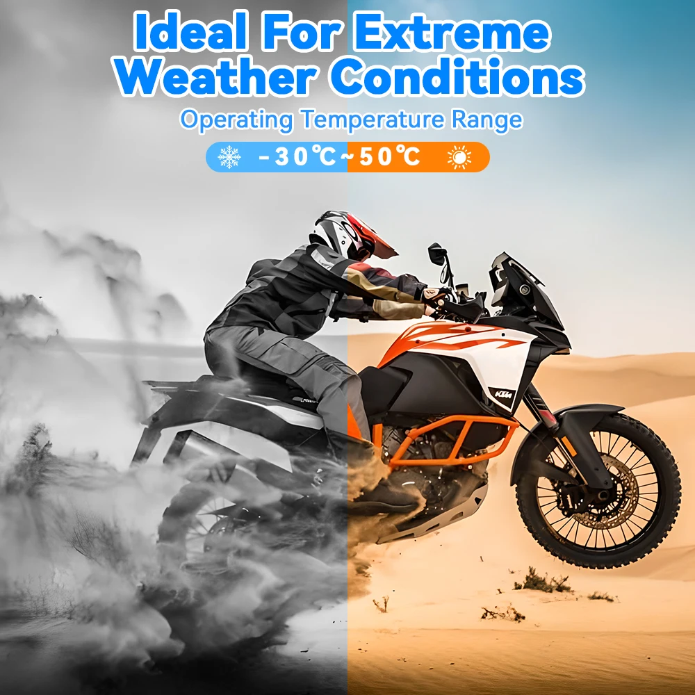 4L-BS 12V 3Ah Lithium Motorcycle Starter Battery 160CCA Built-in BMS Replaces for Honda Husqvarna Kawasaki Suzuki Yamaha Battery