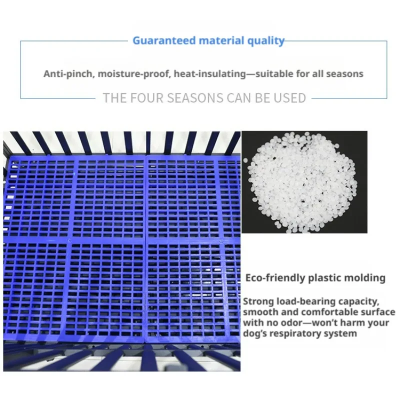 Heavy Duty Pet Cage Grid Mat, Chew-Proof Breathable Cooling Floor Pad for Dog Cat Rabbit Crate, Non-Slip Kennel Liner view 5