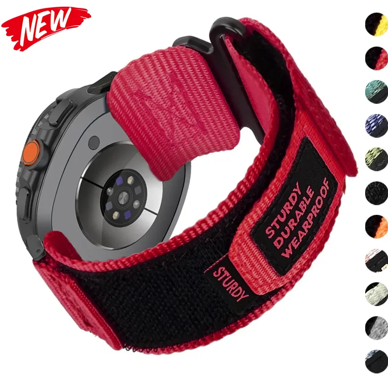 Sport-Nylon-Armband für Samsung Galaxy Watch Ultra 2026 2025 2024 Armband für Galaxy Watch 9/8 40mm 44mm 8 Classic 46mm Zubehör