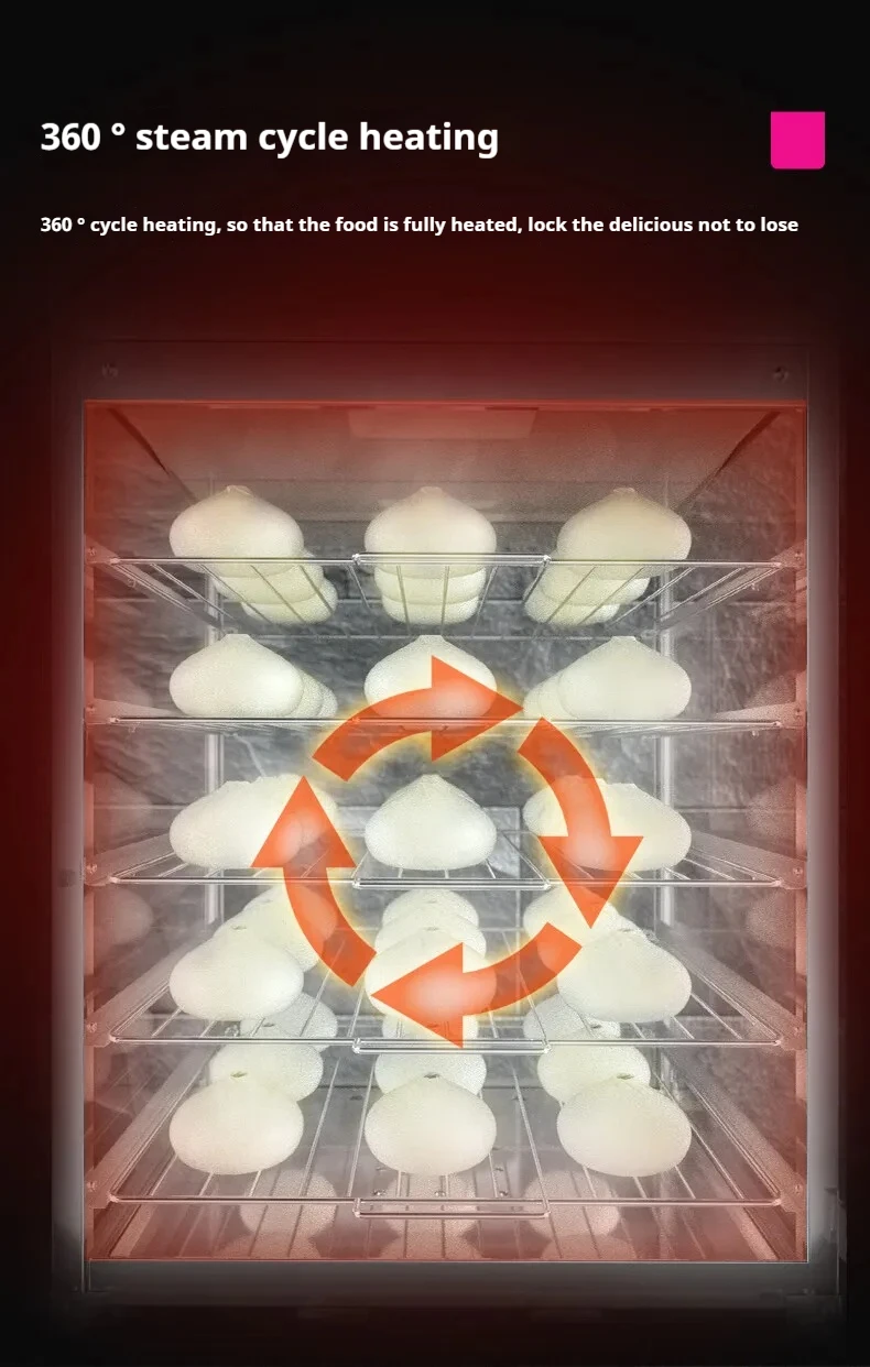 Komercyjny blatowy wypiekacz do chleba na parze o dużej pojemności