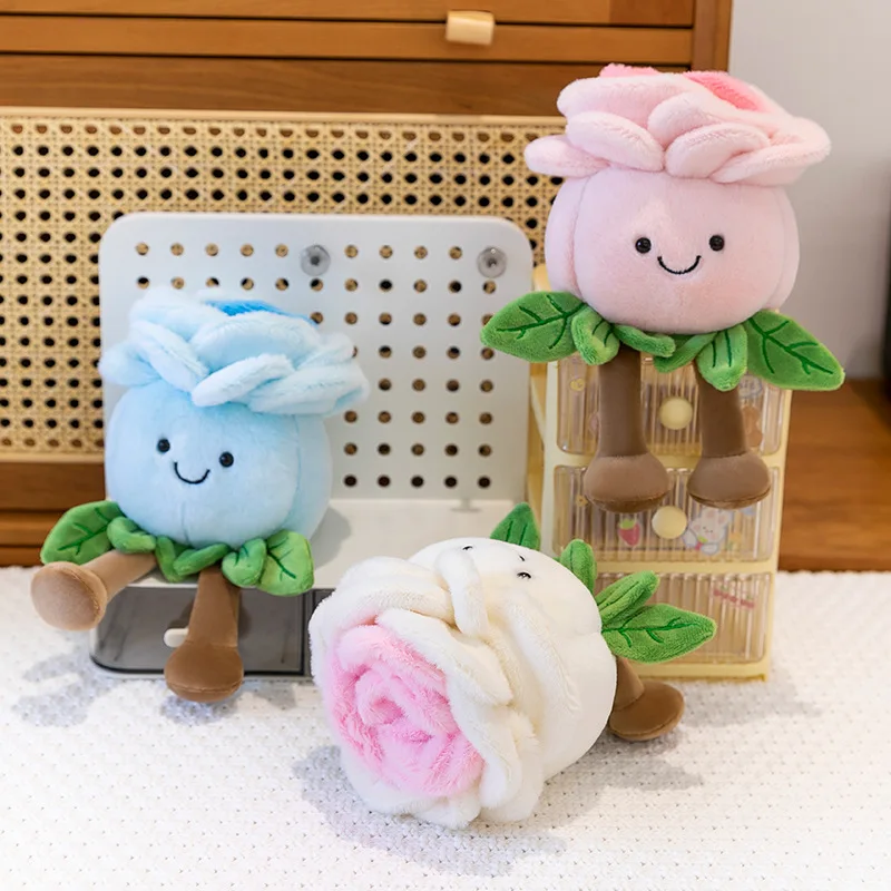 Kawaii Scented Roses Plush Dolls Soft Stuffed Toys Home Table Docoration Christmas Birthday Christmas Gifts For Kids