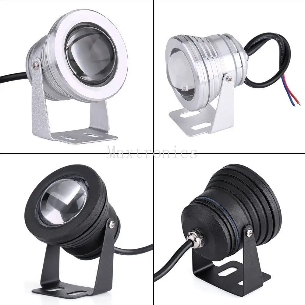 10W LED 수중 조명 RGB/흰색/따뜻한 흰색 LED 홍수 조명 분수 풀 연못 수족관 스포트라이트 전구 정원 램프 IP68 DC12V