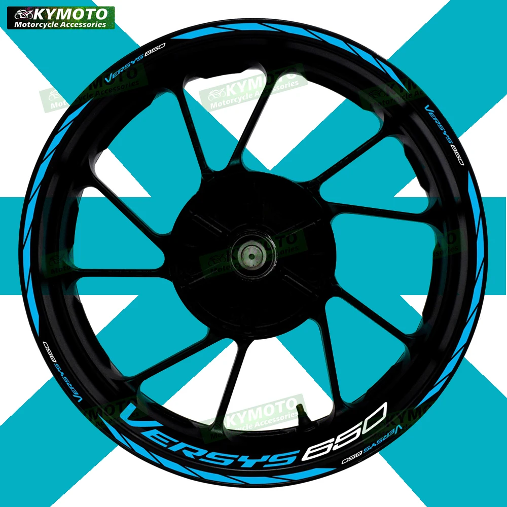

For VERSYS 650 VERSYS650 motorcycle accessories 17 inch front and rear wheel stickers fairing reflective stickers decoration