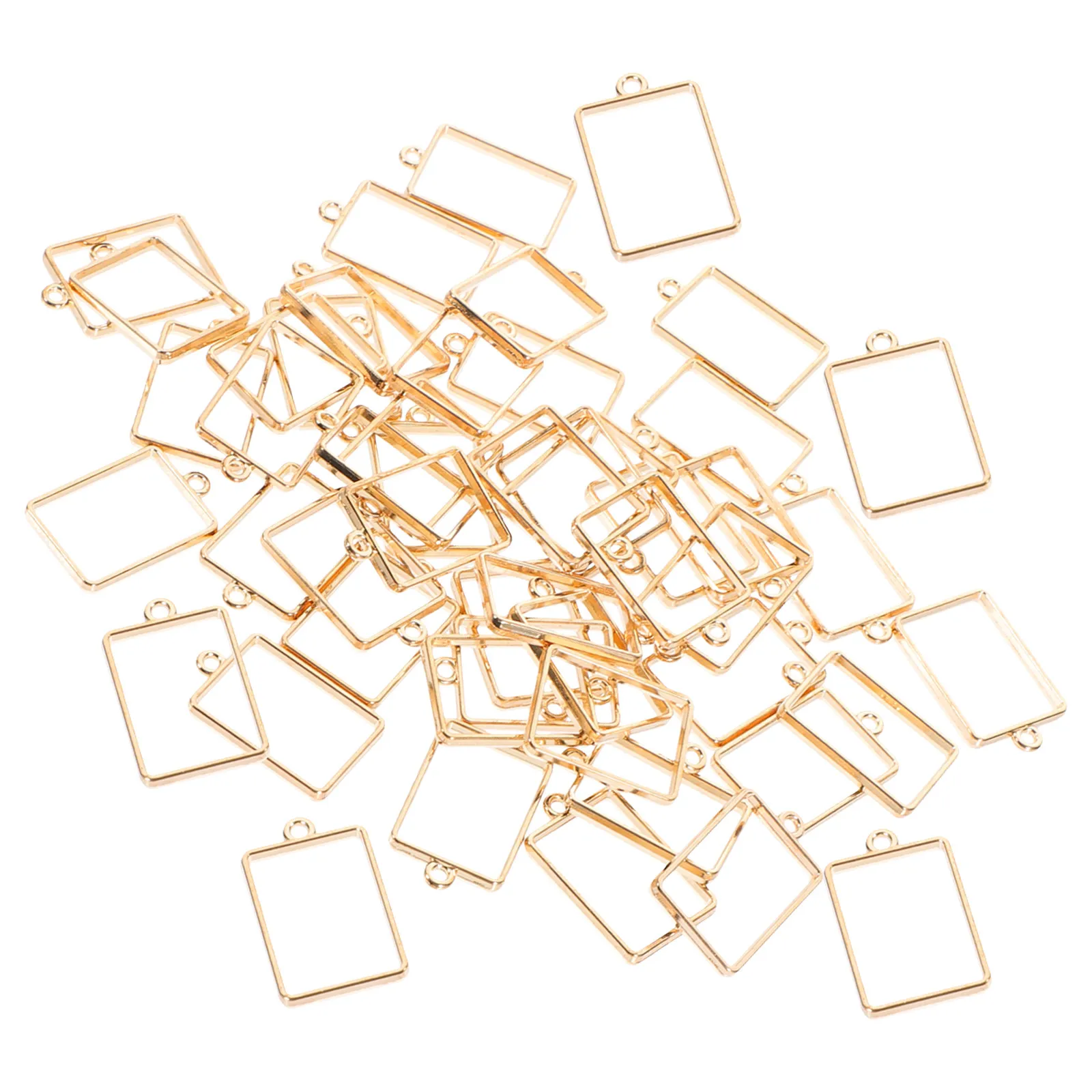 

50 шт. легких открытых рамок-оснований для подвесок из смолы, сплав, для изготовления украшений, DIY, для эпоксидной смолы, глиттера, страз