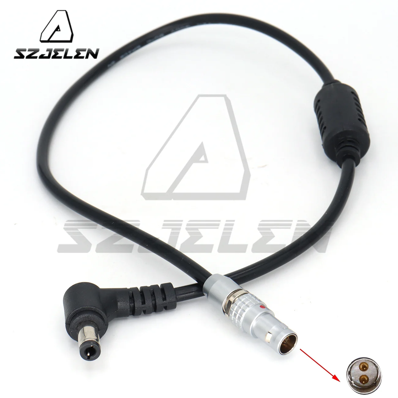 

0B 2pin to DC5.5X2.5mm Cable for Teradek Bolt Pro 1000/3000ft Custom Length or Spring Wire