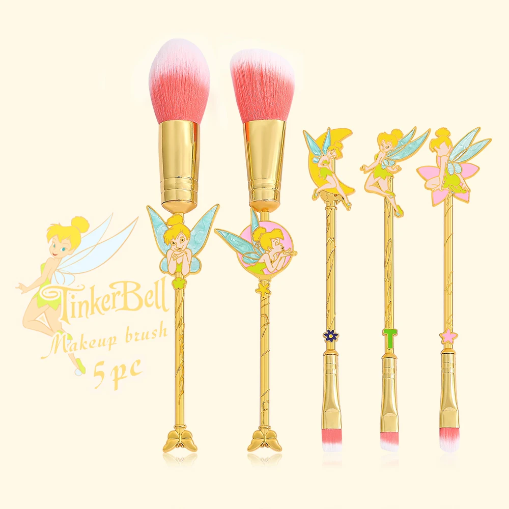 Maravillosa hada: juego de brochas de maquillaje Tinkerbell, brocha de sombra de ojos Pokemon única, herramientas de maquillaje de dibujos animados, regalo de Navidad