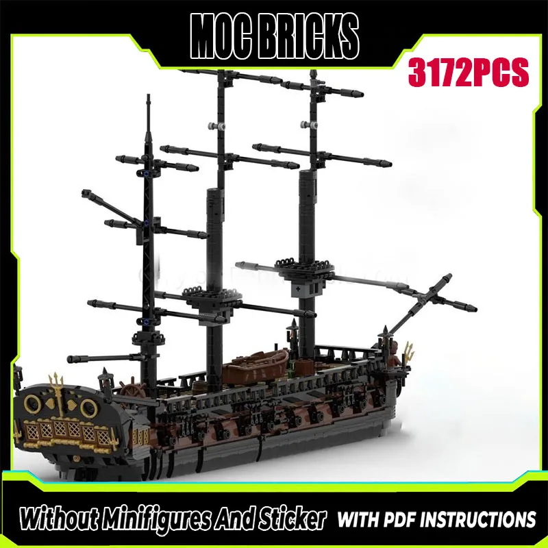 القراصنة فيلم 2025 جديد Moc بنة نموذج عدن الروح السفينة وحدات بنة هدية لعبة أطفال لتقوم بها بنفسك الجمعية مجموعة