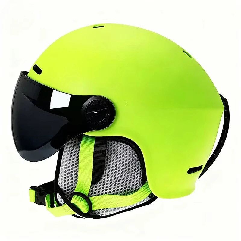

Professional Ski Helmet with Detachable Goggles Unisex All-Mountain Snow Helmet
