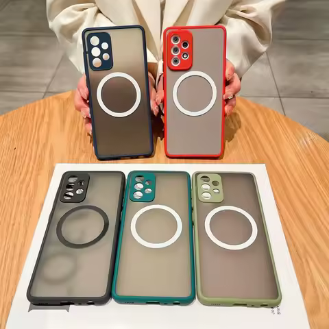 Magnetic For Magsafe Case For Samsung Galaxy S25 S24 S23 S22 S21 Plus S20 Ultra Note 20 10 9 8 A55 A54 A25 A15 A14 Macsafe Case