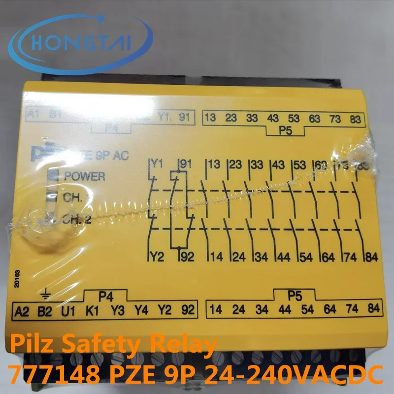 

Free Shipping PILZ 777148 PZE 9P 24-240VACDC PILZ Safety Relay Module Original New