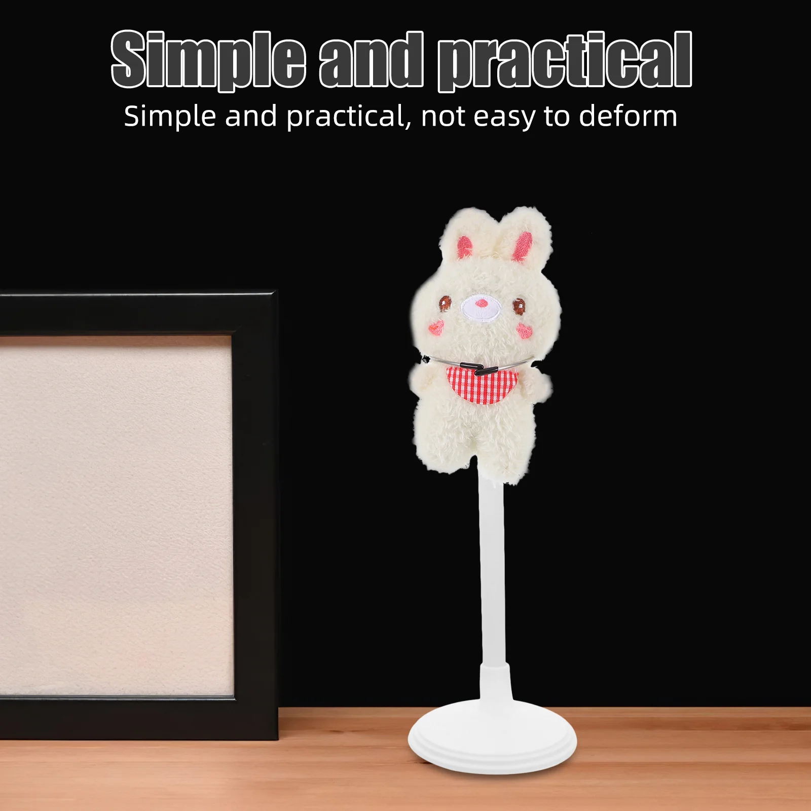 4Pcs White Creative Bear Support Stand Portable Storage Rack for Soft Animal Display and Room Organization Creative Stand