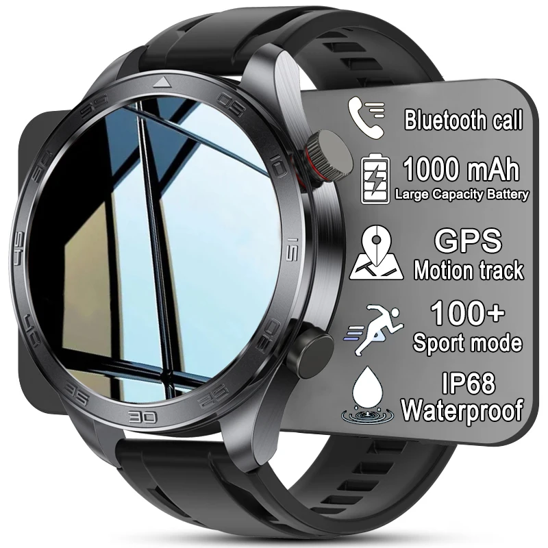 New GPS Track Smart Watch Men AMOLED Screen Outdoor Sports Fitness Heart Rate Compass IP68 Waterproof Bluetooth Call Smart Watch