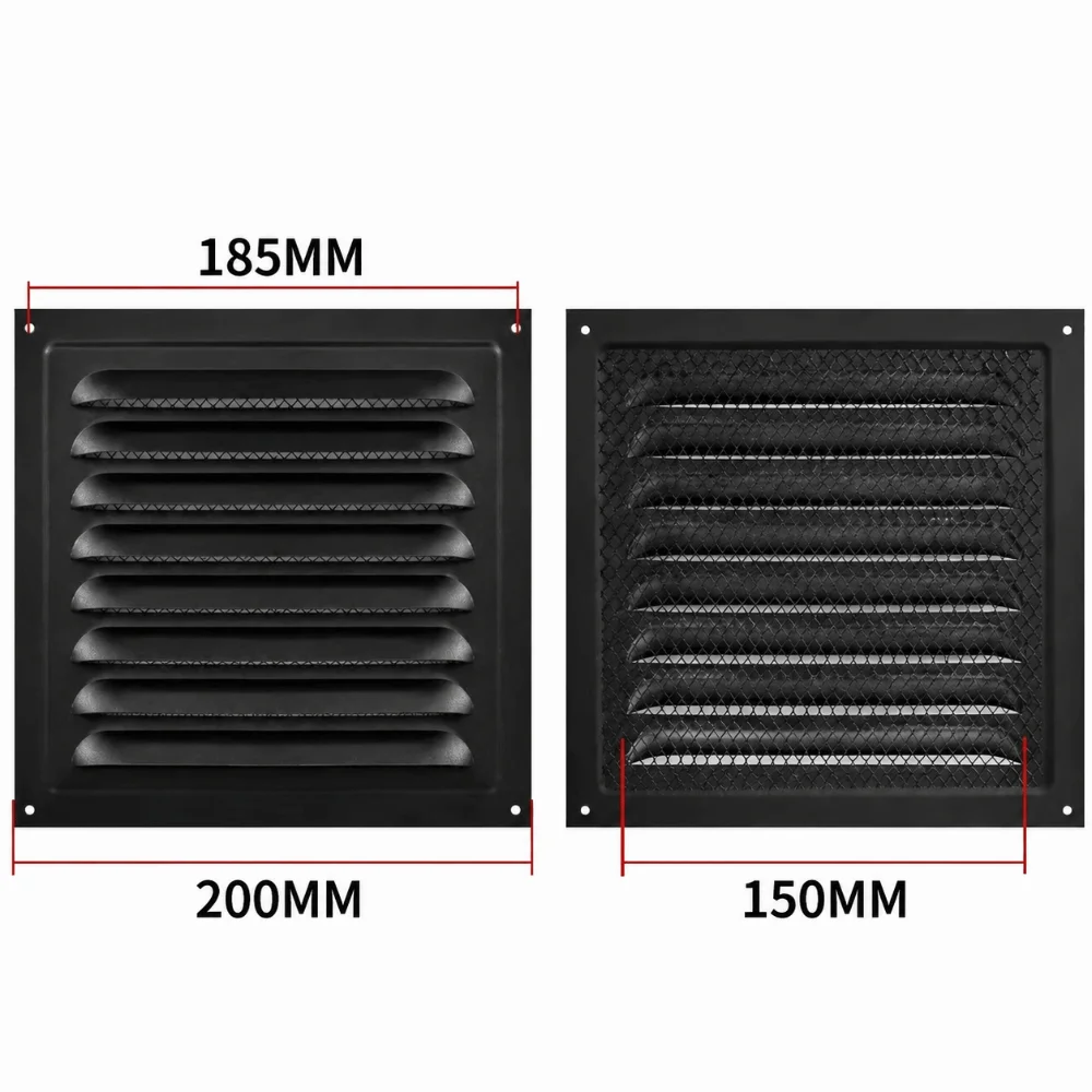 Aluminum Alloy Air Vent Grille Heating Cooling Vents Plate Air System Net Cover Screen Ventilation Cover 200*300mm/200*400mm