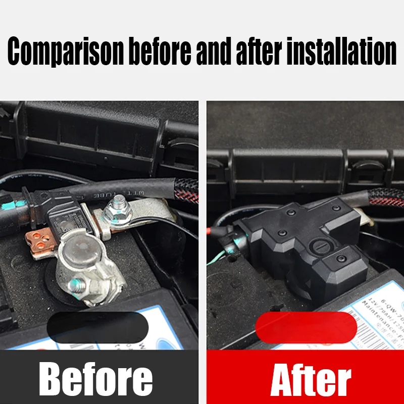 For Ford Ranger 2024 battery negative protection cover waterproof and dustproof protective cover for car interior products