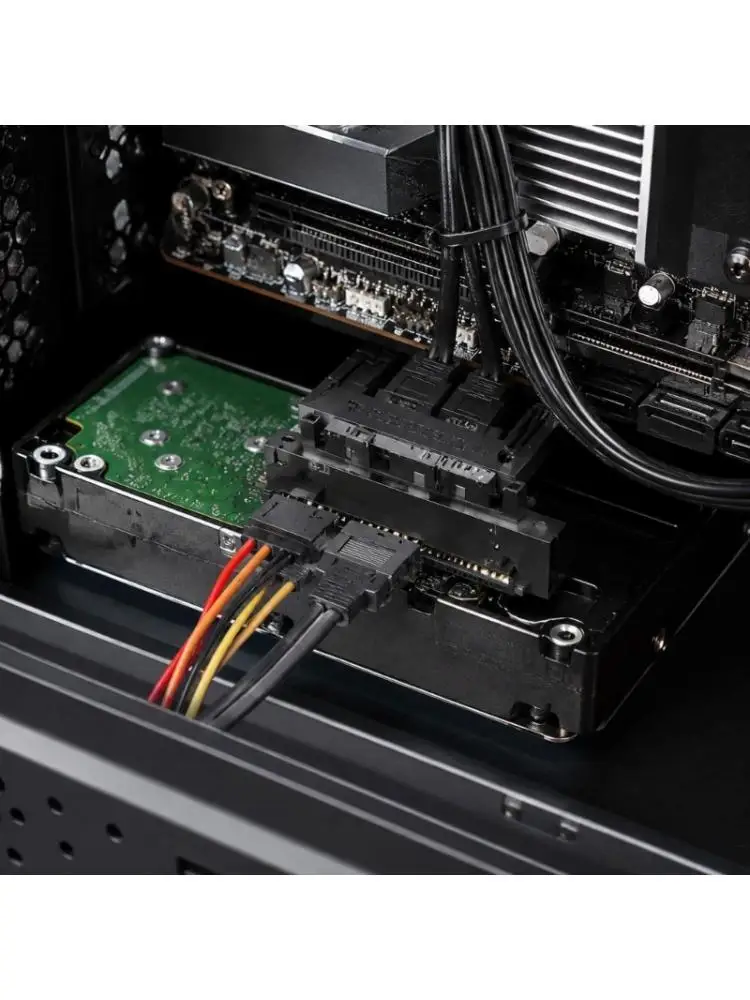 31BA Black Rigid Storage Coupler with SFF-8482 Female and Male Ends