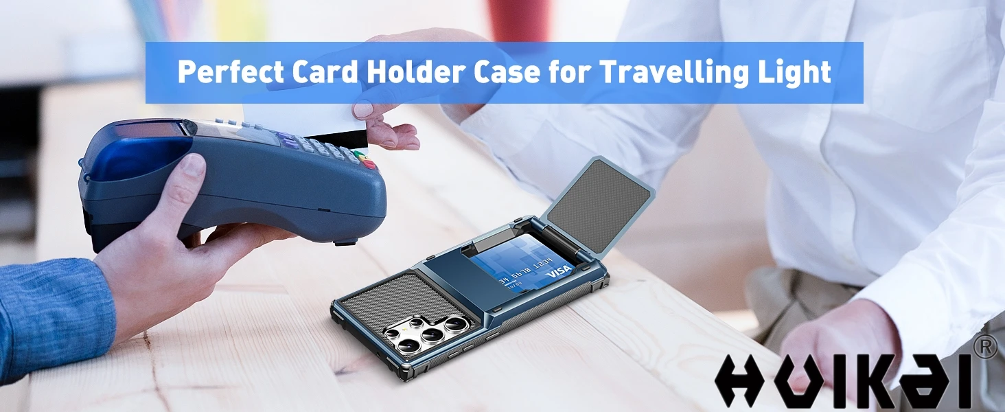 Hülle für Samsung Galaxy S26 Ultra S25 S24 S23 S25 FE A17 A56 A37 mit Kartenhalter, robuste Brieftasche, versteckter Klappschlitz, Schutzhülle – Detail 5