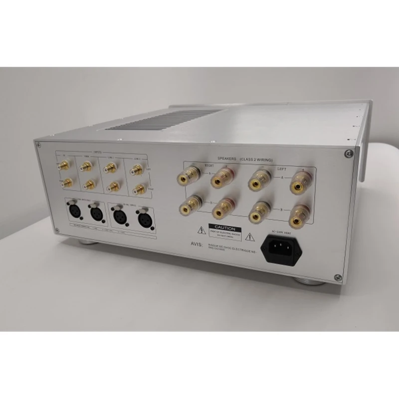 YU-04 E-600 Inspired Integrated Amplifier, 180W+180W 8Ω High Current Output, MOSFET Design, Full Aluminum Remote Control