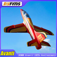 FMS 90mm Avanti 18th Anniversary Edition Rc Airplane Electric Remote Control Aircraft Model Toys Kids Christmas Gift