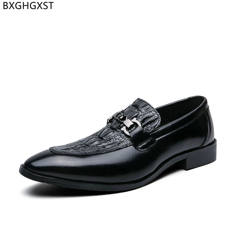 

Черные мужские классические туфли, коричневые крокодиловые туфли, мужские классические туфли, мужская обувь 2024, мужские туфли