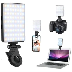 LED RGB Video Light Phone Fill Light Rechargeable Portable Lanterns 2000MAh Ajusted 3 Modes 2700-6500K Smartphone Selfie Light