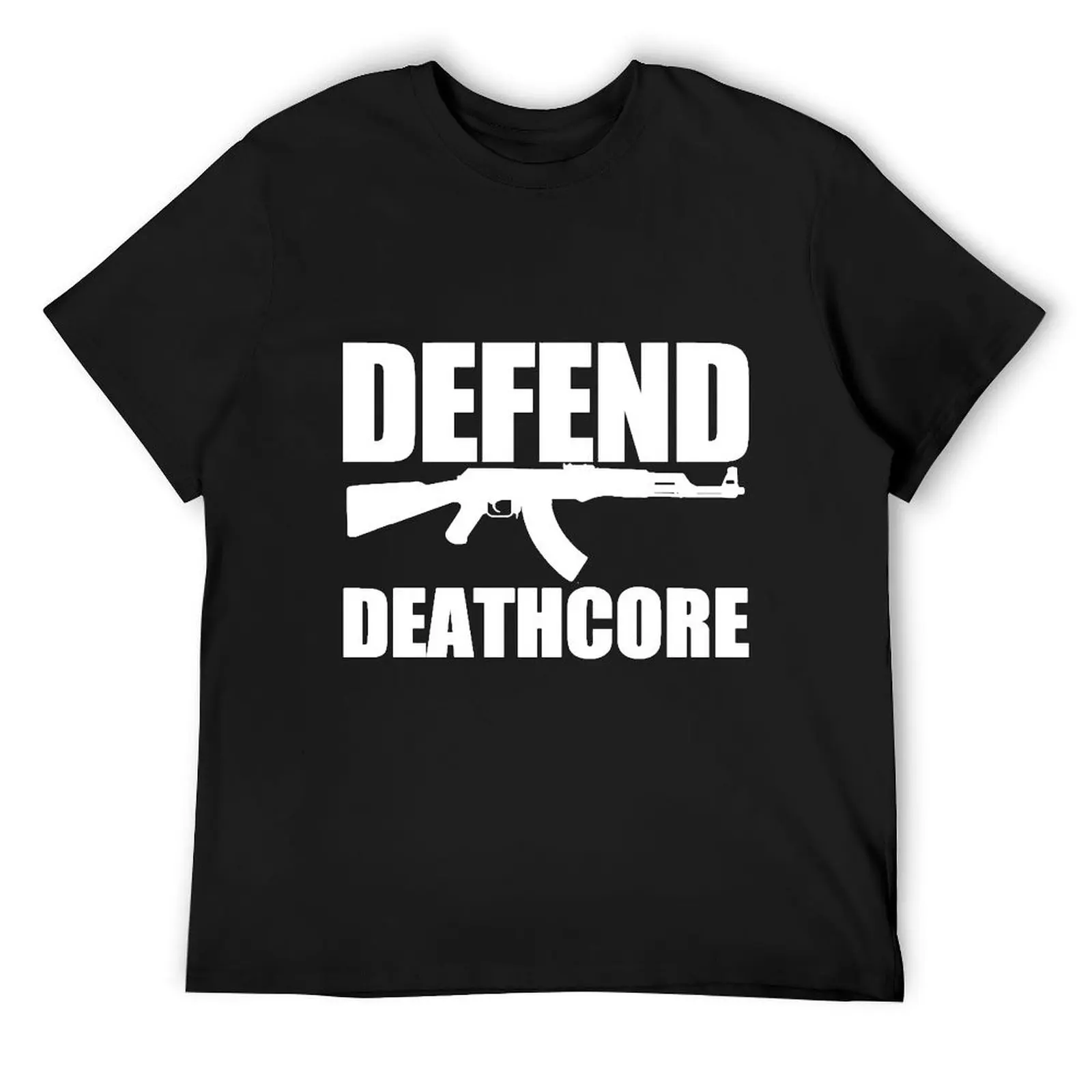 Defend Deathcore - White T-Shirt cheap stuff Short sleeve tee graphic shirts kawaii clothes cotton t shirt men