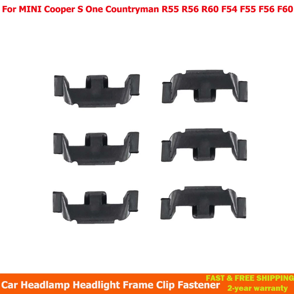 Car Headlamp Headlight Frame Clip Fastener For MINI Cooper S One Countryman R55 R56 R60 F54 F55 F56 F60 Countryman Accessories