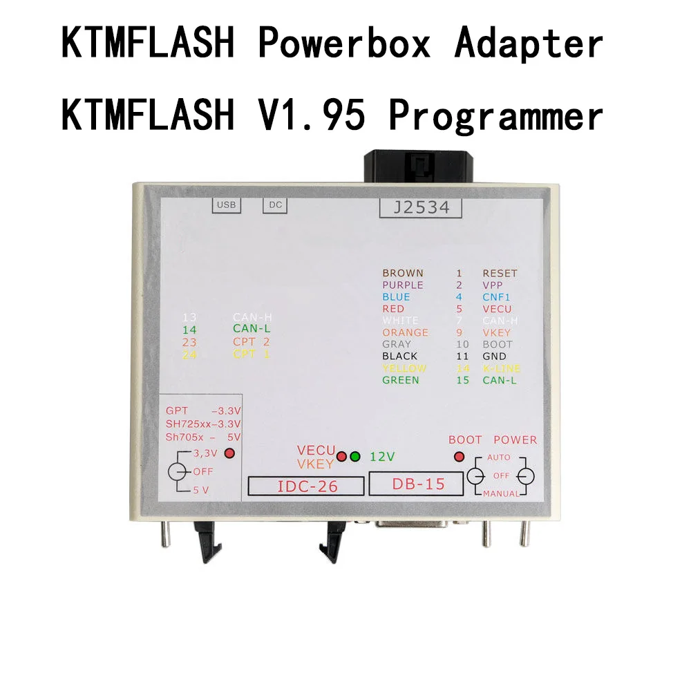 PowerBox Adapter for KTMFLASH V1.95 ProgrammerThe power box does not contain the host