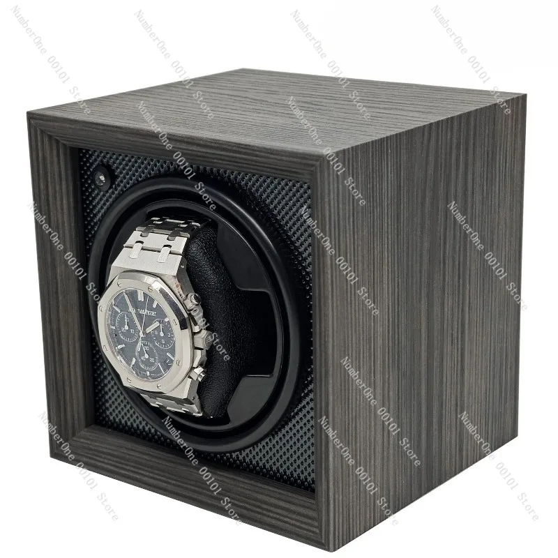 Silent Intelligent Wooden Automatic Watch Winder,Fully Smart Mechanical Wristwatch Rotator,Electric Display Box