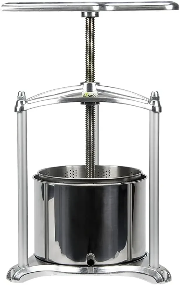 Fruit Wine Press - 100% Nature Juice Making for Apple/Carrot/Orange/Berry/Vegetables,Cheese&Tincture&Herbal Press(1.6 Gallon,Sli