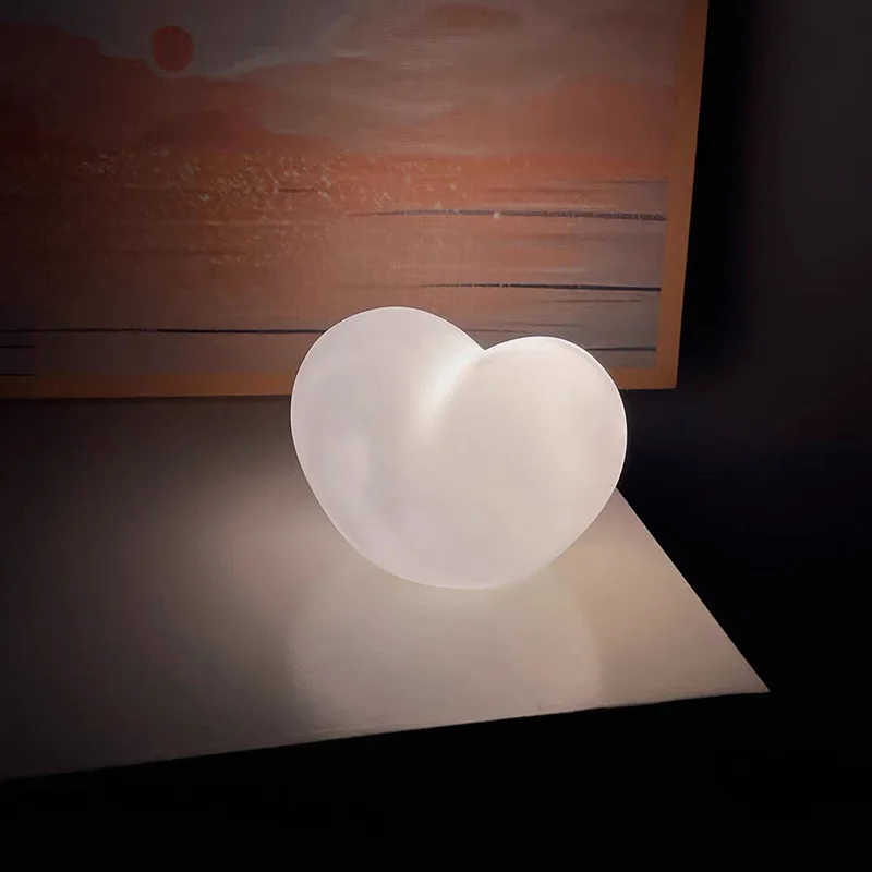 مصباح نوم للعناية بالعين في غرفة النوم، أجواء رومانسية على شكل قلب، ضوء ليلي، هدية إبداعية لمهاجع الطلاب وعيد الميلاد #5