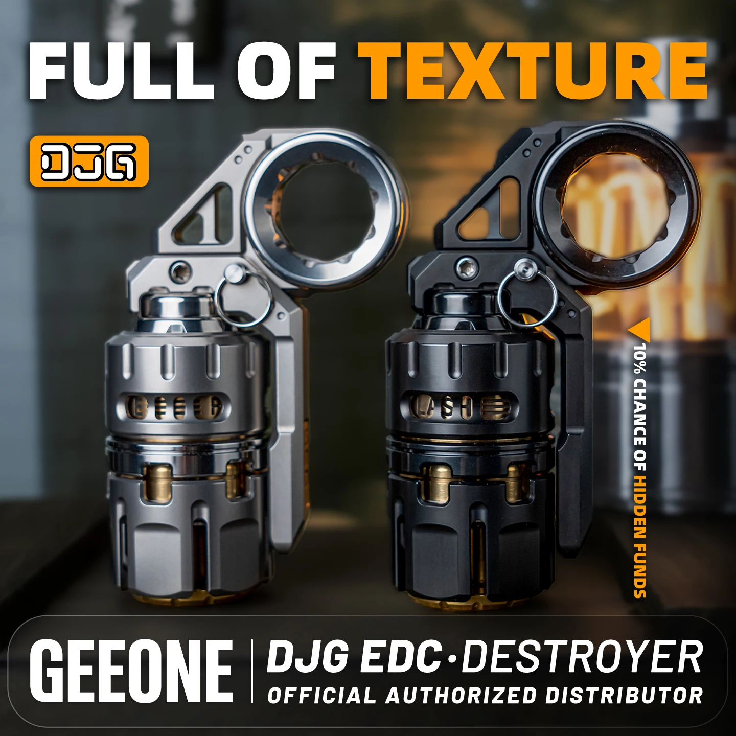 DJG Destroyer EDC fidget toys Breaker extension accessory metal 
