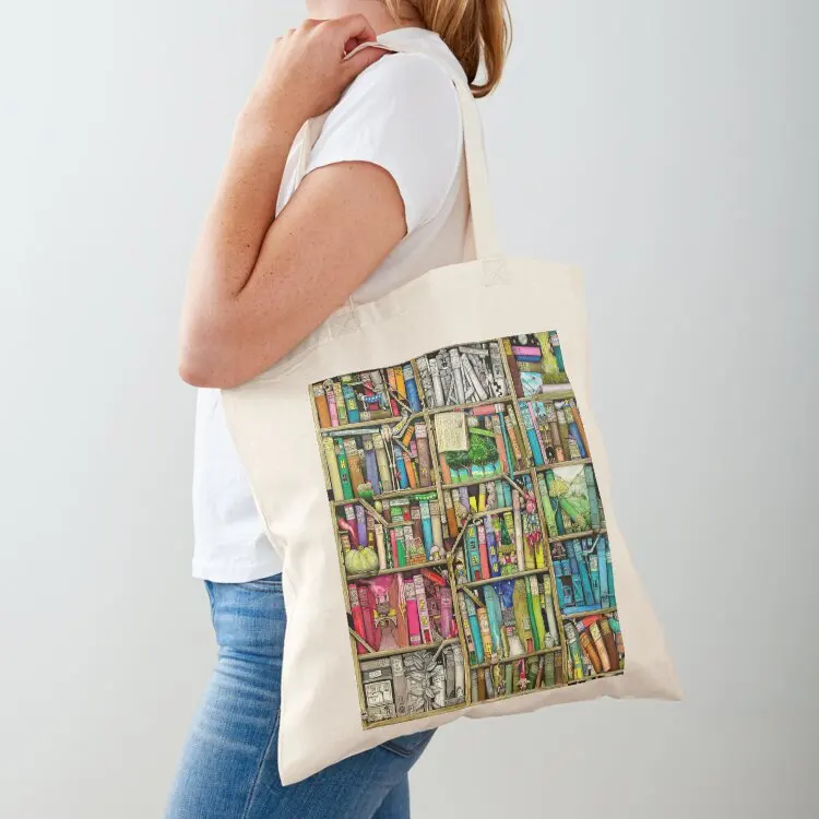 

Fantasy Book Shelf Tote Bag free delivery bags Woman shopper bag Gift bags women bag