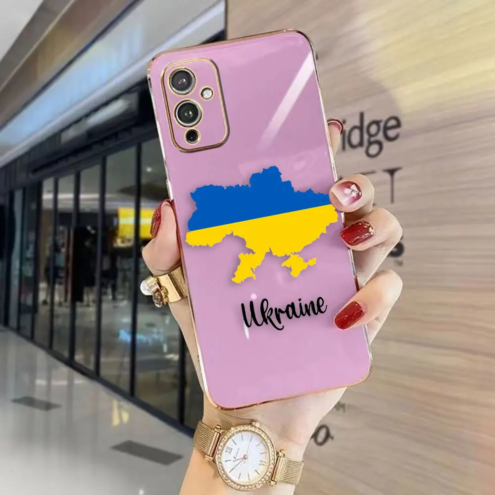 Cover Smooth E-TPU Phone Case Oneplus 8 8T 9 NORD CE 2 3 MOTO G8 G9 G22 G30 G50 G52 G Stylus 5G Case Funda Ukraine Flag Pattern