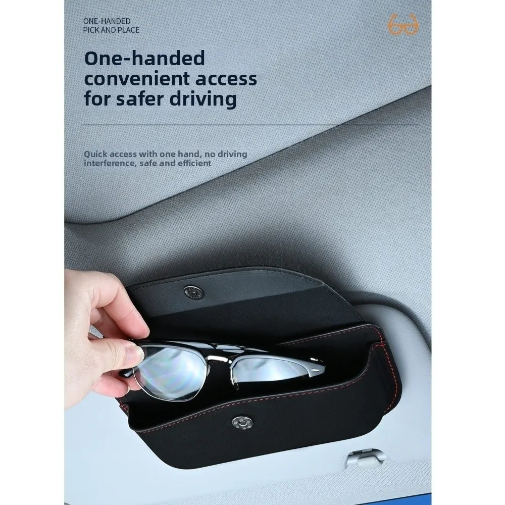 Multi-functional Car Sun Visor Organizer Space Saving Easy To Install Sunshade Storage Bag Easy Access Wear-proof