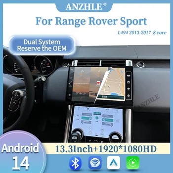 13,3 pulgadas para Range Rover Sport L494 Android 14 reproductor Multimedia GPS Radio inalámbrica Carplay y Auto Original coche OEM menú 1