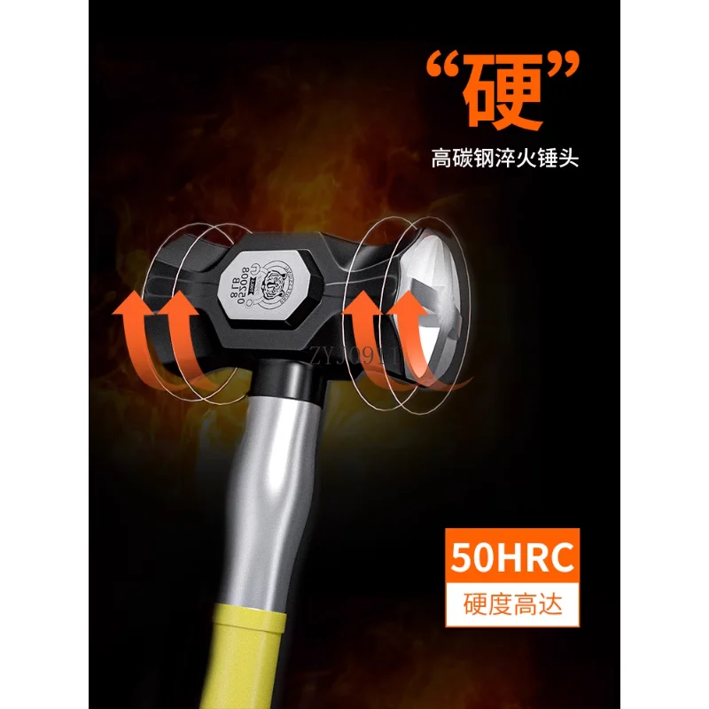 مطرقة مثمنة كبيرة، موقع بناء صلب مقاوم للزلازل، مطرقة حديدية مدمجة لتهديد الجدار وتحطيم الجدار