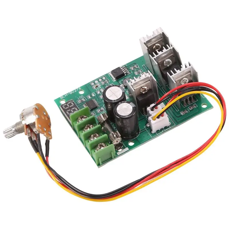 #48N DC 6-60V 30A Adjustable LED Digital Motor Speed Regulator PWM Motor,PWM Controller,(PCB)
