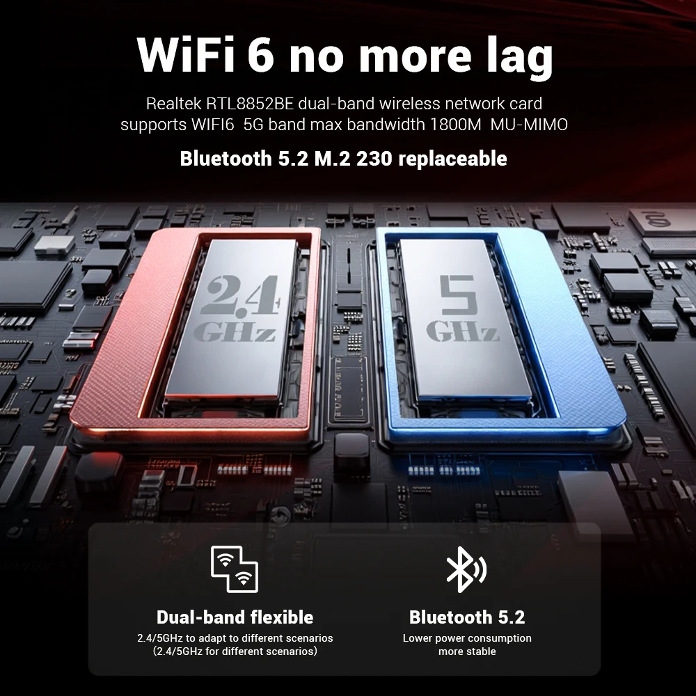 Firebat Laptop AS1 AMD Ryzen5 7430U 16GB DDR4 3200Mhz 512GB SSD 15,6 Zoll IPS Windows 11 Notebook Typ-C Wifi6 Volltastatur – Detail 6