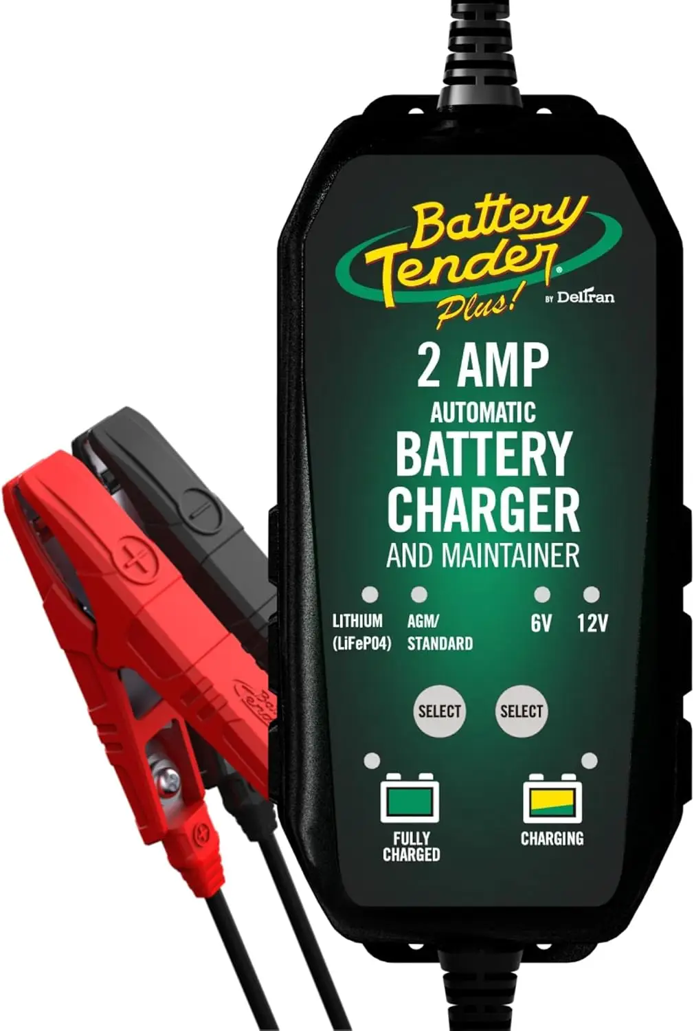 

6V/12V 2 AMP Selectable Battery Charger for Lead Acid & Lithium Batteries, Smart and Safe