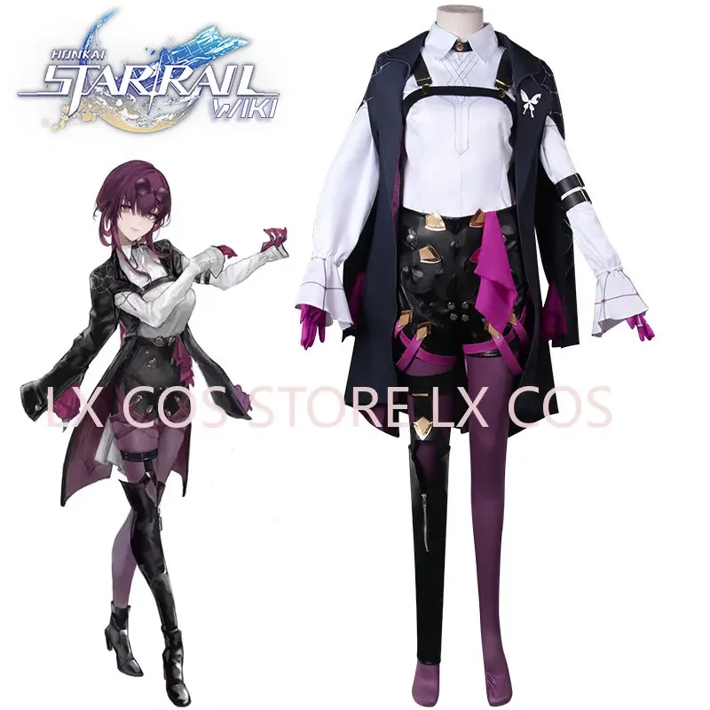 Max Game Honkai Star Rail Kafka Cosplay Costume Uniform for Girls Cosplay Anime Outfits Halloween Suit Cos Clothes