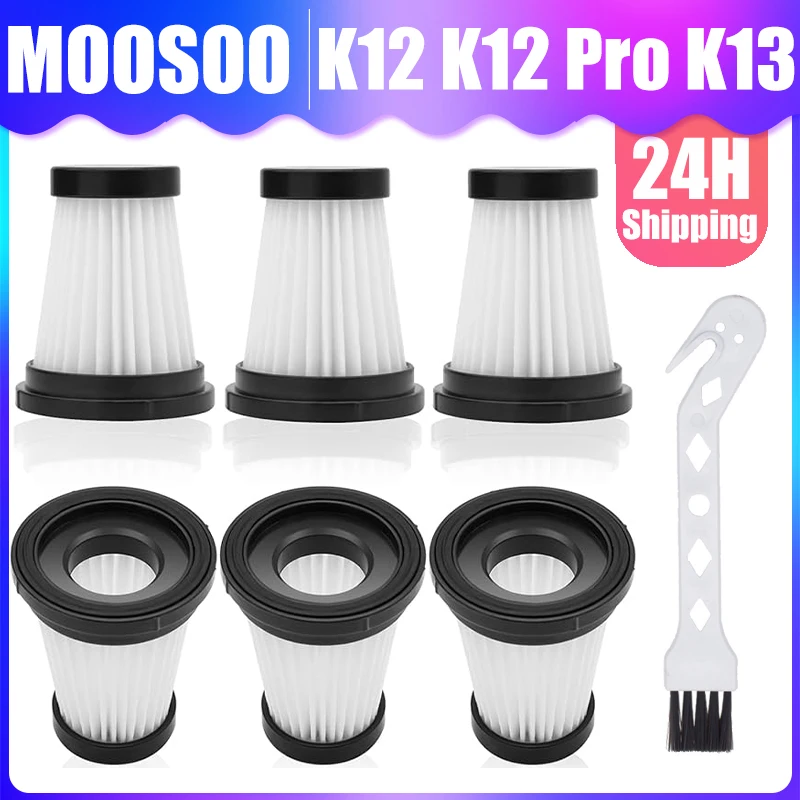 HEPA Filter for MOOSOO K12 K12 Pro K13 Cordless Vacuum Cleaner Washable Replacement Parts Household Cleaning Sweeper Filter