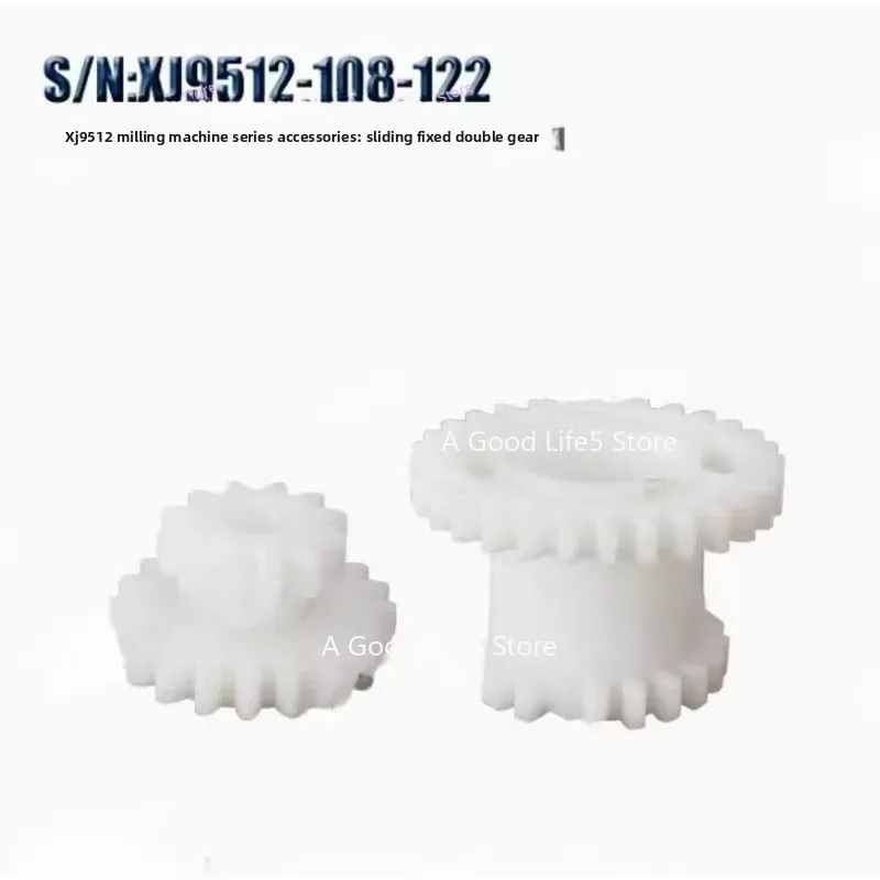 

Apply To 2pcs POM High&Low Transmission Gear CJ0618&JET BD-6 Mini Lathe T29xT21&T20xT12 Spindle Duplicate Double Gear