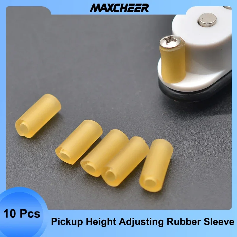 10PCS Rubber Sleeve Electirc Guitar Pickup Height Adjusting Reduce the Noise 3X6mm Guitar Parts