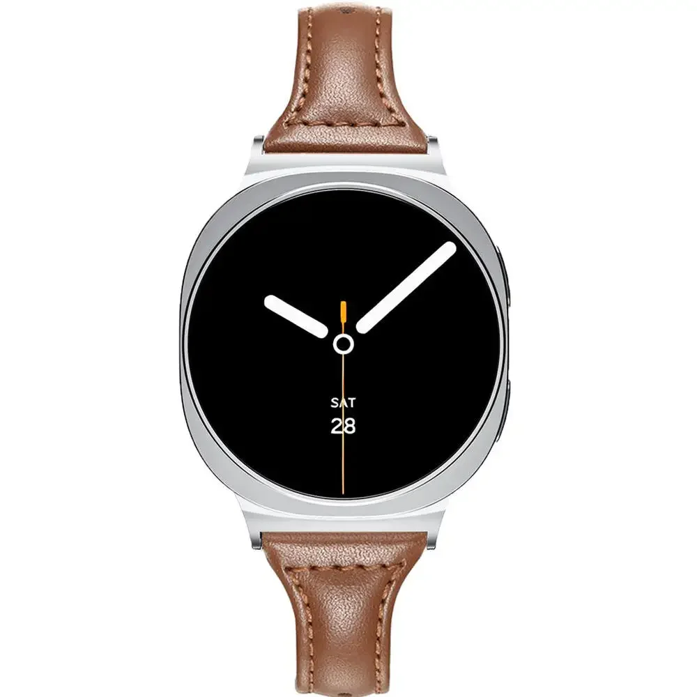 Schlankes Lederarmband für Samsung Galaxy Watch 9 8 40 44mm Band Damen-Armband für Samsung Galaxy Watch 9 8 8 Classic 46mm – Detail 6