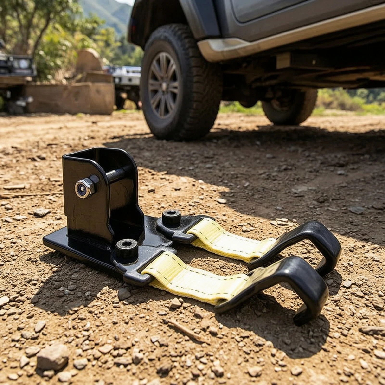 Split Tire Lifter High-Strength Tire Lifter with Straps Wheel Handler 3000kg Capacity Lightweight for Drivers, Vehicle Recovery